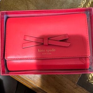 Kate Spade Vibrant Pink Bow wallet
